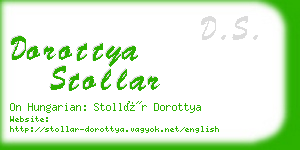 dorottya stollar business card